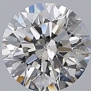 1.29 carat, G colour, SI2 clarity, Round shape, Natural Diamond.