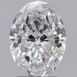 2 carat, E colour, SI1 clarity, Oval shape, Natural Diamond.