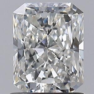 1 carat, H colour, SI1 clarity, Radiant shape, Natural Diamond.