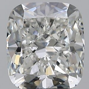 3.01 carat, G colour, SI1 clarity, Cushion shape, Natural Diamond.