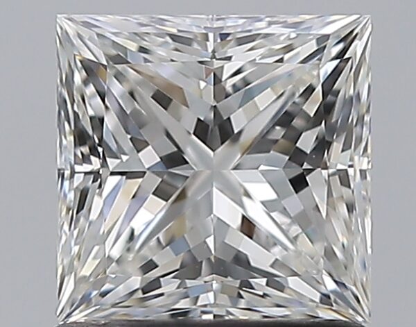 1 carat, G colour, VS1 clarity, Princess shape, Natural Diamond.