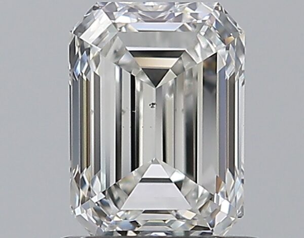 1 carat, H colour, SI1 clarity, Emerald shape, Natural Diamond.