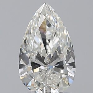 1 carat, H colour, SI1 clarity, Pear shape, Natural Diamond.