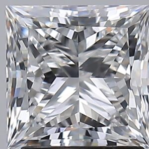 2.01 carat, D colour, VVS1 clarity, Princess shape, Natural Diamond.