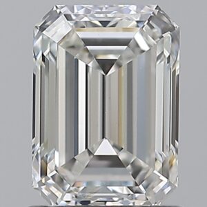 1.25 carat, G colour, VS1 clarity, Emerald shape, Natural Diamond.
