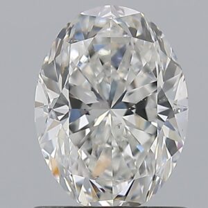 1.2 carat, G colour, SI1 clarity, Oval shape, Natural Diamond.