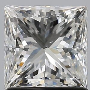 1.21 carat, H colour, SI2 clarity, Princess shape, Natural Diamond.