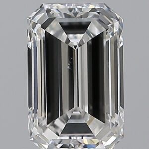 1 carat, F colour, VS2 clarity, Emerald shape, Natural Diamond.