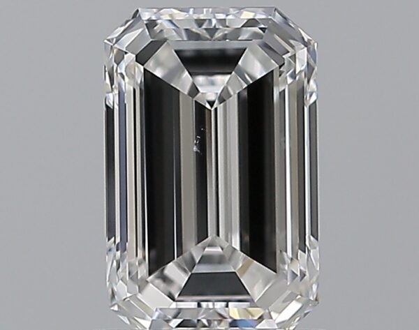 1 carat, F colour, VS2 clarity, Emerald shape, Natural Diamond.