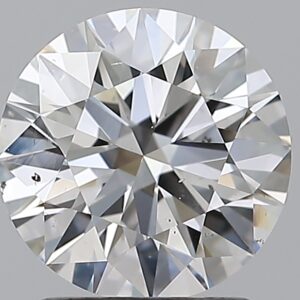 1.59 carat, F colour, SI1 clarity, Round shape, Natural Diamond.