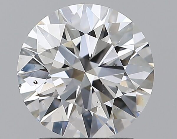 1.59 carat, F colour, SI1 clarity, Round shape, Natural Diamond.