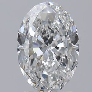 2 carat, E colour, SI1 clarity, Oval shape, Natural Diamond.