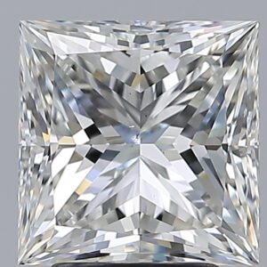 3.01 carat, H colour, VS2 clarity, Princess shape, Natural Diamond.