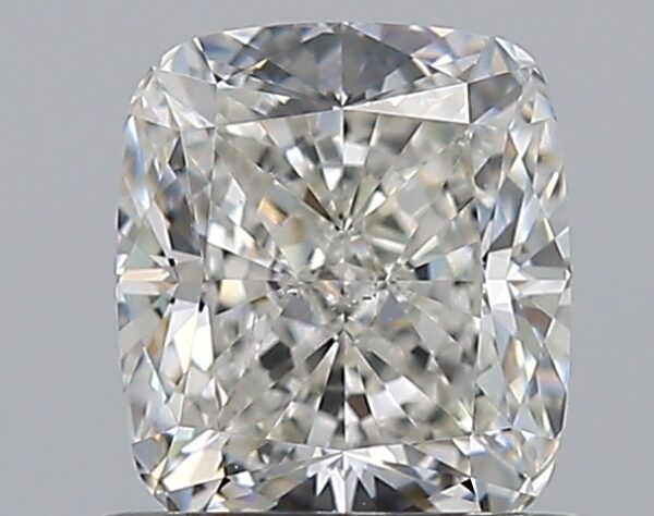 1.01 carat, H colour, SI1 clarity, Cushion shape, Natural Diamond.