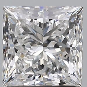 1.51 carat, E colour, VS2 clarity, Princess shape, Natural Diamond.