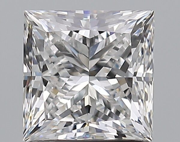 1.51 carat, E colour, VS2 clarity, Princess shape, Natural Diamond.