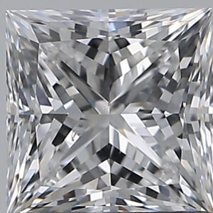 1 carat, E colour, SI1 clarity, Princess shape, Natural Diamond.