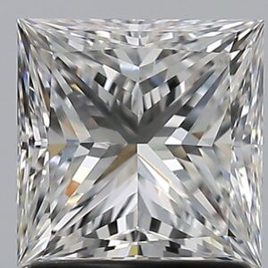 1.51 carat, F colour, VS2 clarity, Princess shape, Natural Diamond.