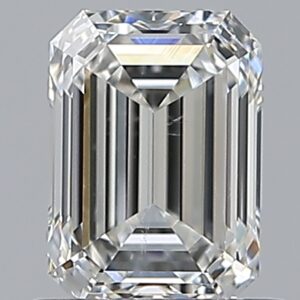 1 carat, G colour, SI1 clarity, Emerald shape, Natural Diamond.