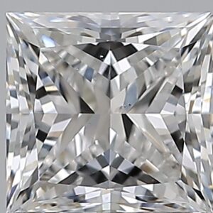 1.01 carat, E colour, SI1 clarity, Princess shape, Natural Diamond.