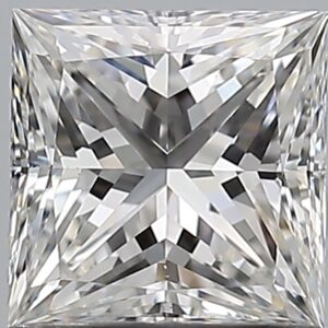 1.01 carat, F colour, VS2 clarity, Princess shape, Natural Diamond.
