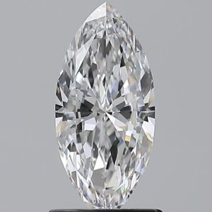 1 carat, D colour, VS2 clarity, Marquise shape, Natural Diamond.