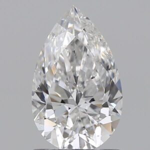 1 carat, F colour, SI2 clarity, Pear shape, Natural Diamond.