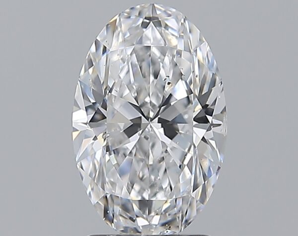2 carat, D colour, SI1 clarity, Oval shape, Natural Diamond.