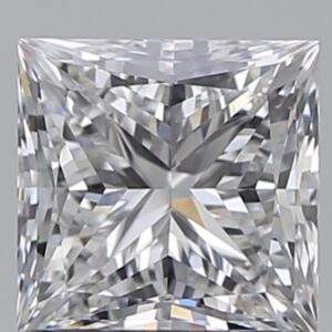 1 carat, E colour, VS1 clarity, Princess shape, Natural Diamond.