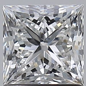 1.1 carat, E colour, VS1 clarity, Princess shape, Natural Diamond.
