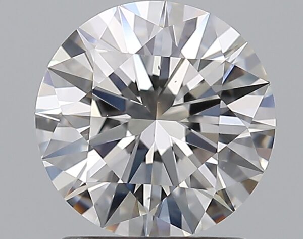 1.61 carat, F colour, VS1 clarity, Round shape, Natural Diamond.