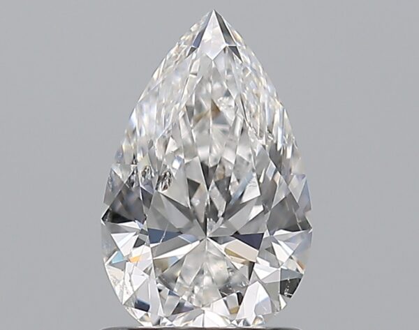 1.01 carat, E colour, SI2 clarity, Pear shape, Natural Diamond.