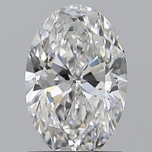 1 carat, F colour, SI1 clarity, Oval shape, Natural Diamond.