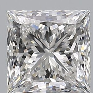 1.03 carat, G colour, VS2 clarity, Princess shape, Natural Diamond.