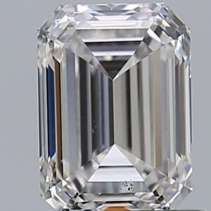 0.96 carat, E colour, VS2 clarity, Emerald shape, Natural Diamond.