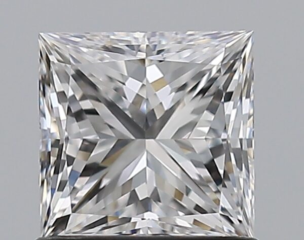 1 carat, D colour, VVS2 clarity, Princess shape, Natural Diamond.
