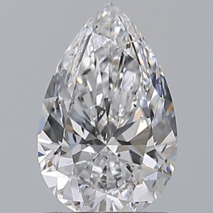 1.01 carat, D colour, SI2 clarity, Pear shape, Natural Diamond.