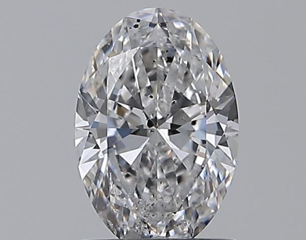 0.96 carat, D colour, SI2 clarity, Oval shape, Natural Diamond.