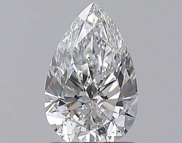 1.01 carat, E colour, SI1 clarity, Pear shape, Natural Diamond.