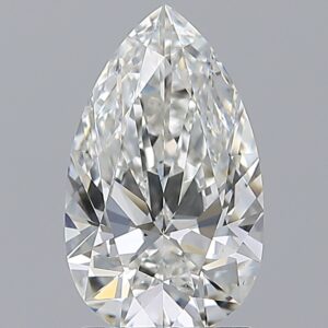 2 carat, H colour, VS2 clarity, Pear shape, Natural Diamond.