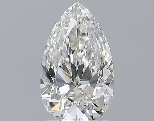 2 carat, H colour, VS2 clarity, Pear shape, Natural Diamond.