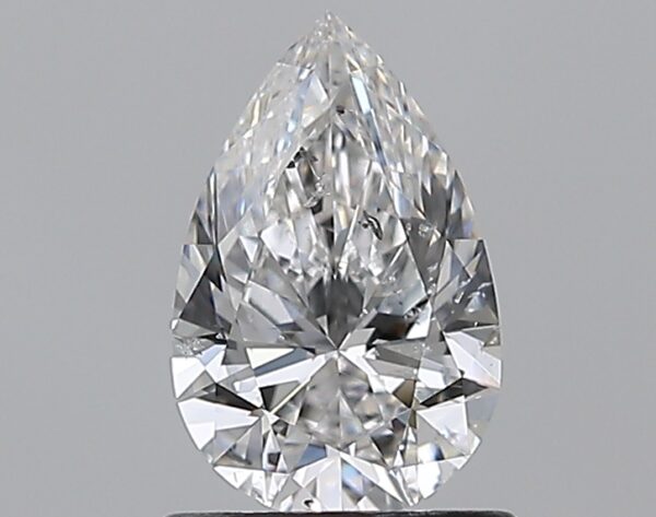 0.96 carat, E colour, SI2 clarity, Pear shape, Natural Diamond.