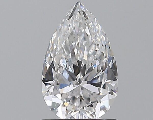 1 carat, D colour, SI2 clarity, Pear shape, Natural Diamond.
