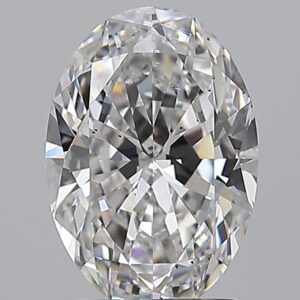 1.7 carat, F colour, SI1 clarity, Oval shape, Natural Diamond.