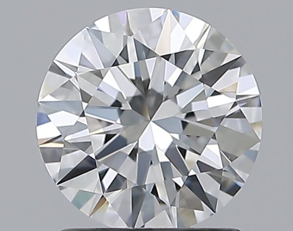 1.13 carat, D colour, IF clarity, Round shape, Natural Diamond.