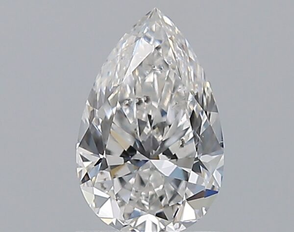 1 carat, E colour, SI2 clarity, Pear shape, Natural Diamond.