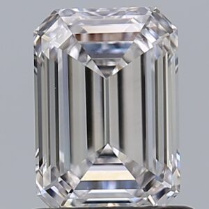 1.01 carat, E colour, SI1 clarity, Emerald shape, Natural Diamond.