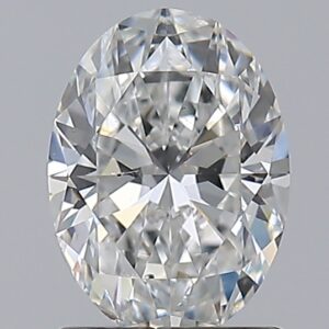 1.21 carat, F colour, SI1 clarity, Oval shape, Natural Diamond.