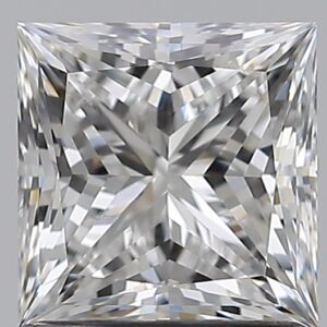 1.21 carat, E colour, VVS2 clarity, Princess shape, Natural Diamond.