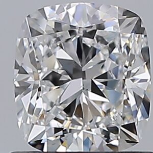 0.97 carat, D colour, VS2 clarity, Cushion shape, Natural Diamond.